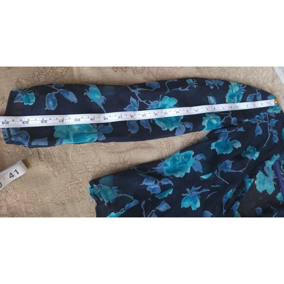 RARE Emanuel Ungaro Paris Gruppo GFT 100% Silk Chiffon Wrap Evening Jacket Sz 40 - Picture 14 of 14